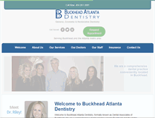 Tablet Screenshot of dentalassociatesofbuckhead.com